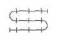 Условное графическое изображение на схемах. Регистр из ребристых труб. Значок на чертеже. Код обозначения 3.1.08.