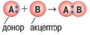 Донорно-акцепторный механизм образования ковалентной связи: это когда при образовании общей электронной один из атомов (донор) дает в общее пользование электронную пару, а другой (акцептор) предоставляет свободную орбиталь