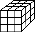 Куб, разбитый на кубики Отношение объема к площади поверхности любого физического тела. Один из важнейших инженерных приемов = Отношение массы (веса) или запасенного тепла к поверхности излучения или теплообмена.