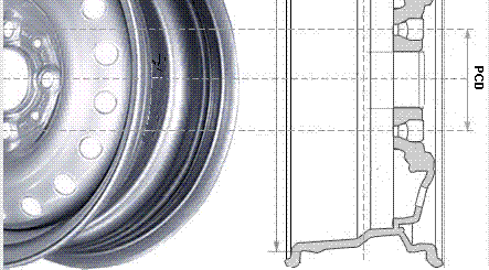Маркировка и подбор колесного диска. Число и посадочный диаметр расположения отверстий крепления колесного диска