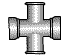 Крест раструб-фланец эскиз