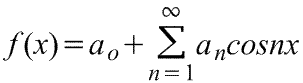 Ряд Фурье четной периодической функции. Разложение в ряд Фурье по косинусам.
