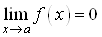 Предел функции f(x) 