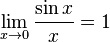 Пределы тригонометрических функций 1. Таблица пределов функций