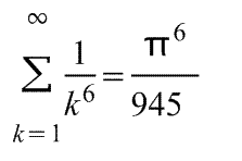 Суммы некоторых бесконечных числовых рядов