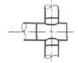Условное графическое изображение на планах и разрезах. Тройник воздуховода штанообразный. Значок на чертежах. Код обозначения 1.4.10